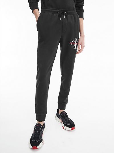 Calvin Klein Ruhák HU836036 | Calvin Klein Organic Cotton Logo Férfi Jogger Fekete